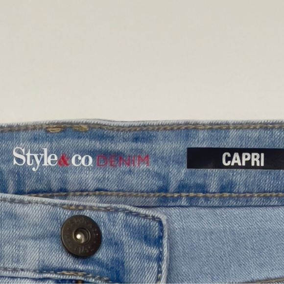 Style & Co. Light Blue Capris - Picture 4 of 8